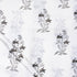 Hand Printed Brown Floral Cotton Indian Fabric