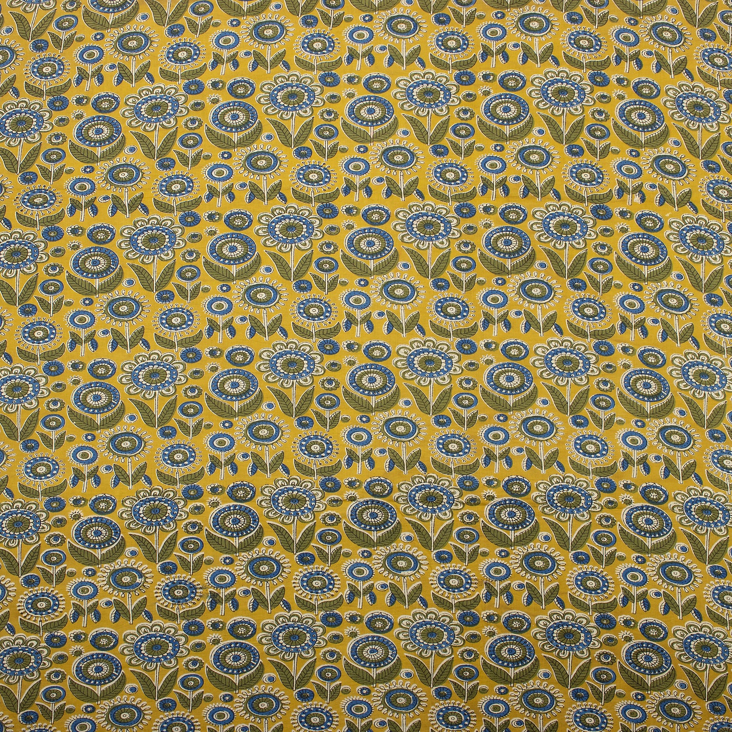 Handmade Bagru Printed Cotton Fabric by Yard