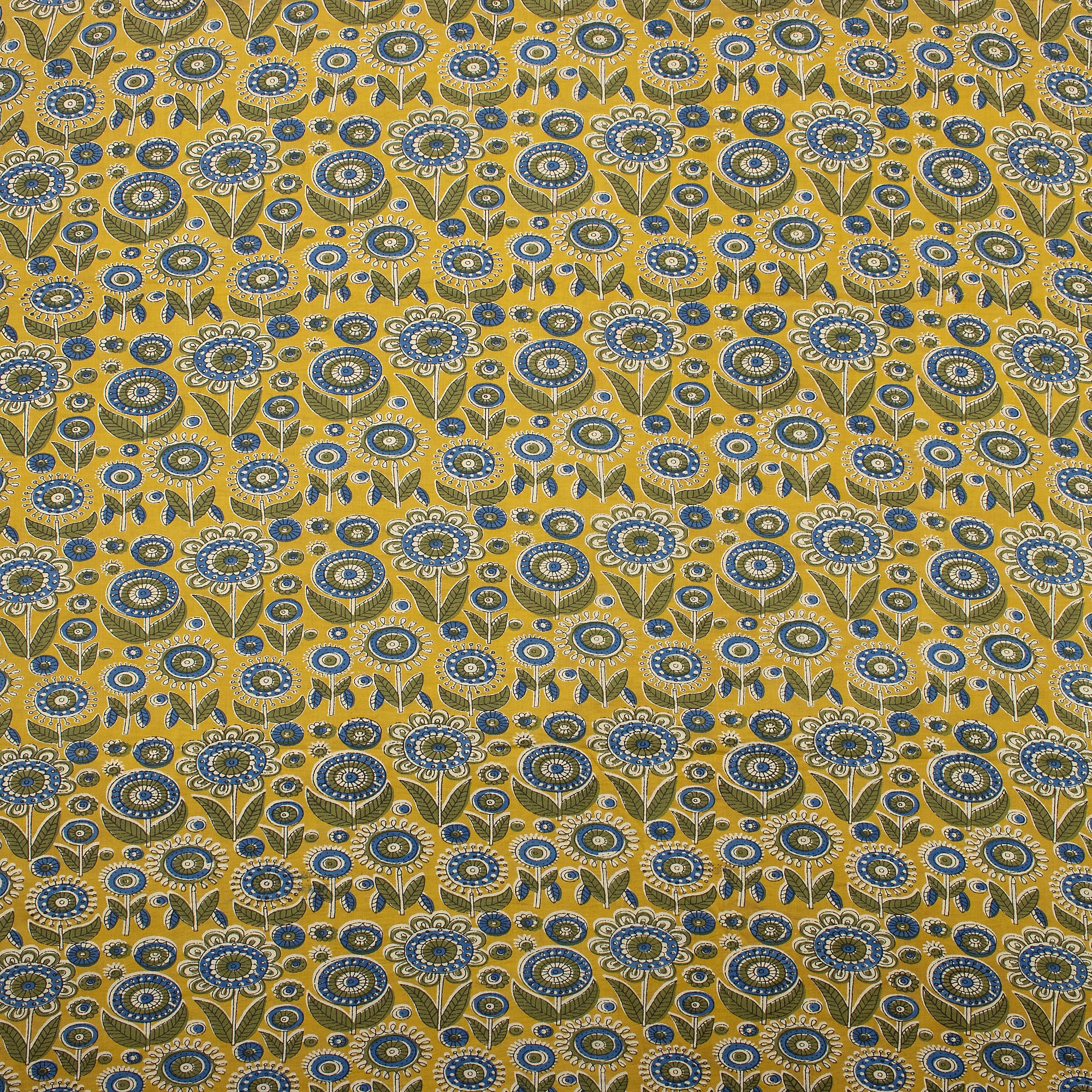 Handmade Bagru Printed Cotton Fabric by Yard