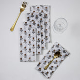 Handmade Cotton Red Booti Cotton Napkin