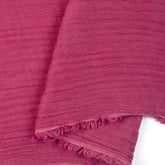 Handmade Dark Maroon Organic Cotton Gauze Fabric