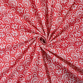  Handmade Floral Print Cotton Fabric Yard
