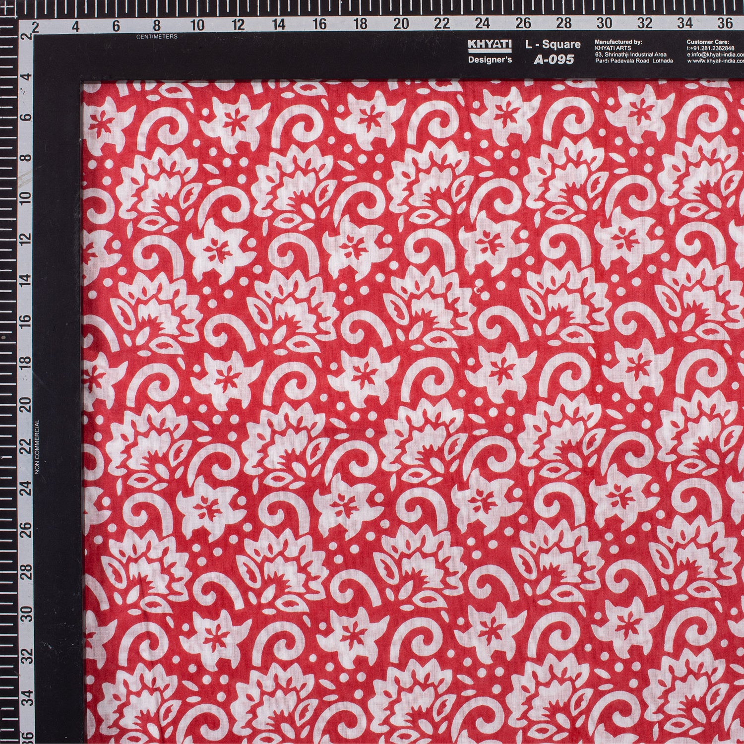  Handmade Floral Print Cotton Fabric Yard