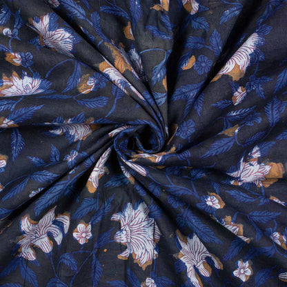 Handmade Floral Printed Dabu Fabric