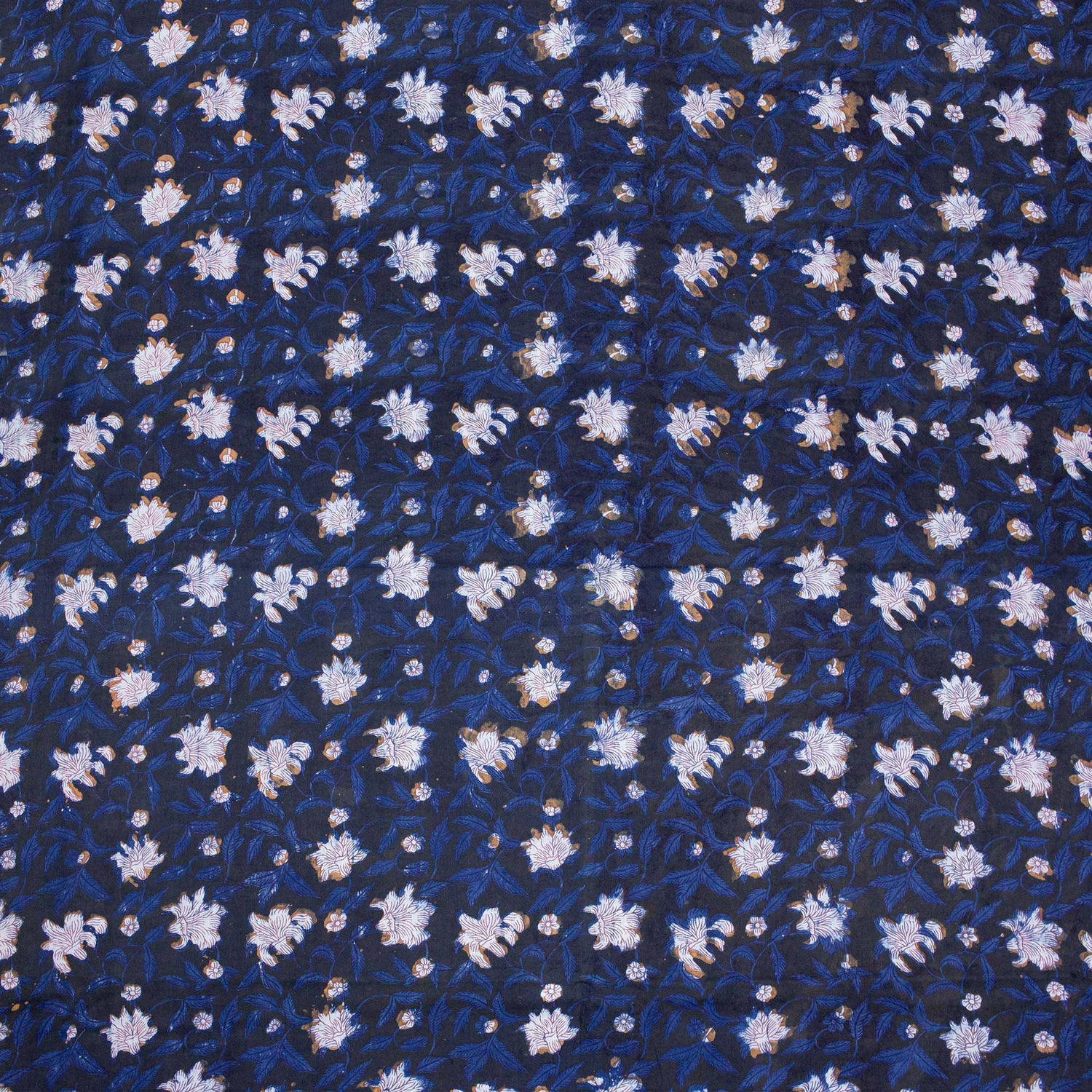 Handmade Floral Printed Dabu Fabric