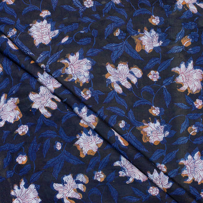 Handmade Floral Printed Dabu Fabric