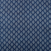 Handmade Indigo Blue Floral Print Cotton Fabric Material