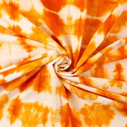 Handmade Natural Blue Tie Dye Canvas Material Fabric