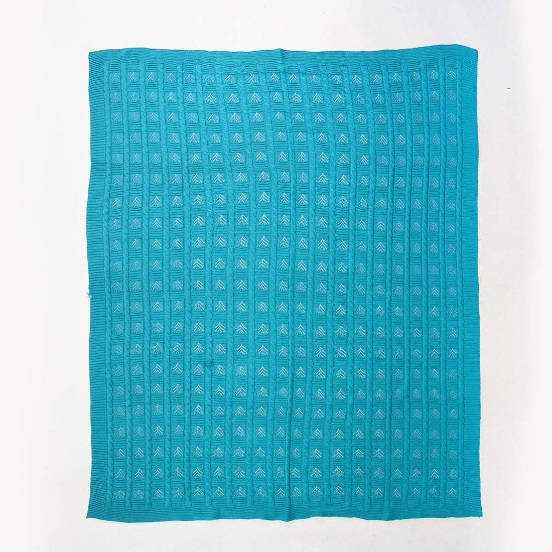 Handmade Organic Cotton Knitted Throw Blankets