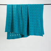 Handmade Organic Cotton Knitted Throw Blankets