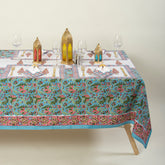 Handmade Pink Floral Indian Cotton Table Covers