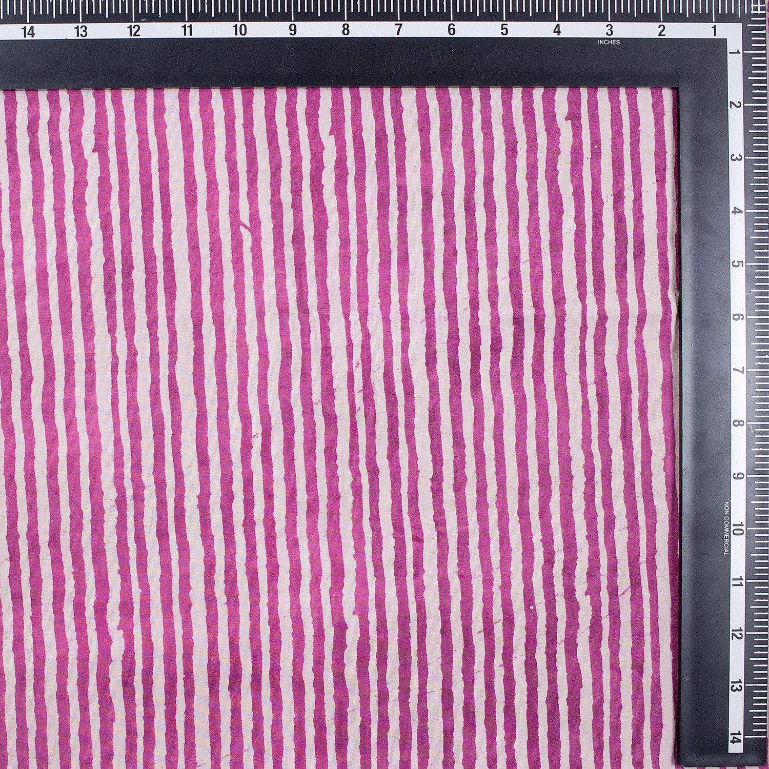 Handmade Pink Stripes Cotton Dabu Fabric