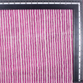 Handmade Pink Stripes Cotton Dabu Fabric