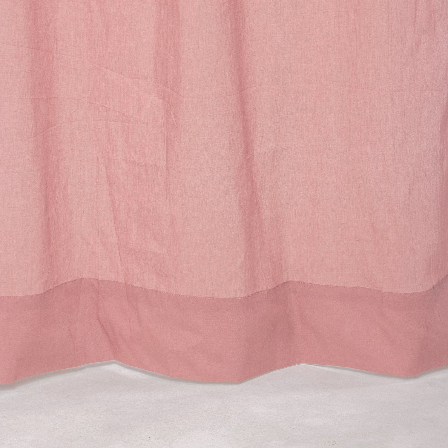 Handmade Solid Dusty Pink Cotton Window Curtain