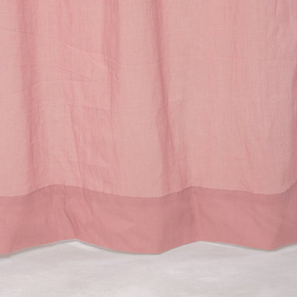 Handmade Solid Dusty Pink Cotton Window Curtain