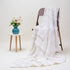 Handmade Solid White Cotton Soft Throw Blanket