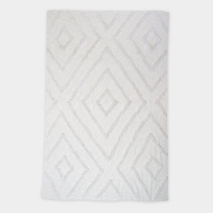 Handmade Solid White Cotton Soft Throw Blanket