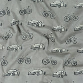 Handmade Vehicle Print Kashish Cotton Fabric