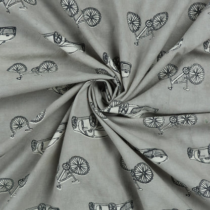Handmade Vehicle Print Kashish Cotton Fabric