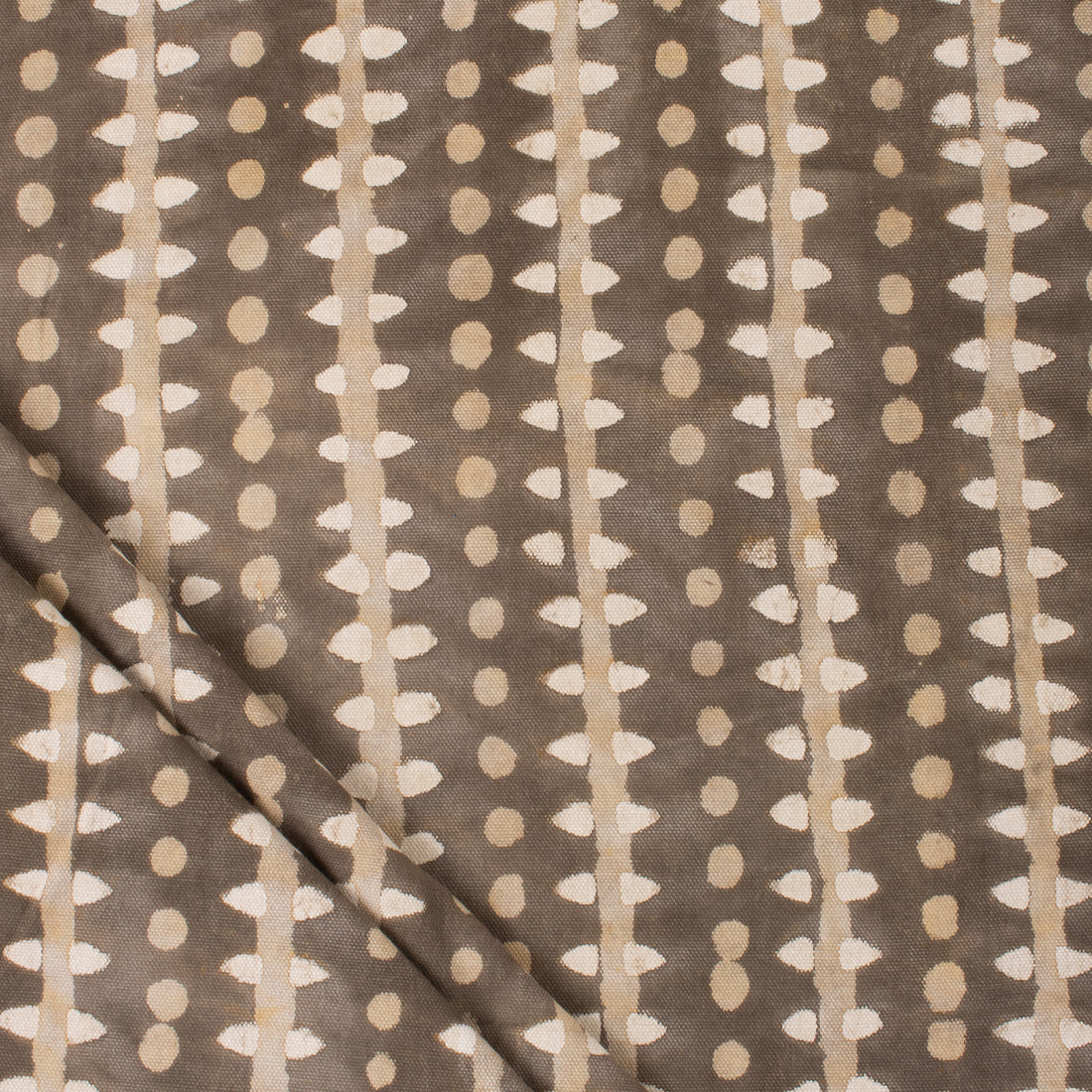 Heavy Canvas Fabric Hand Block Kashish Striped Printed