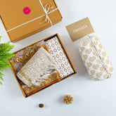 Holiday Gift Sets For Women Unstitched Suit Set & Toiletry Bag