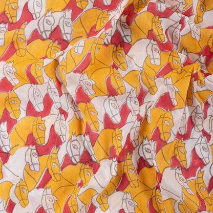 Horse Block Print Fabric