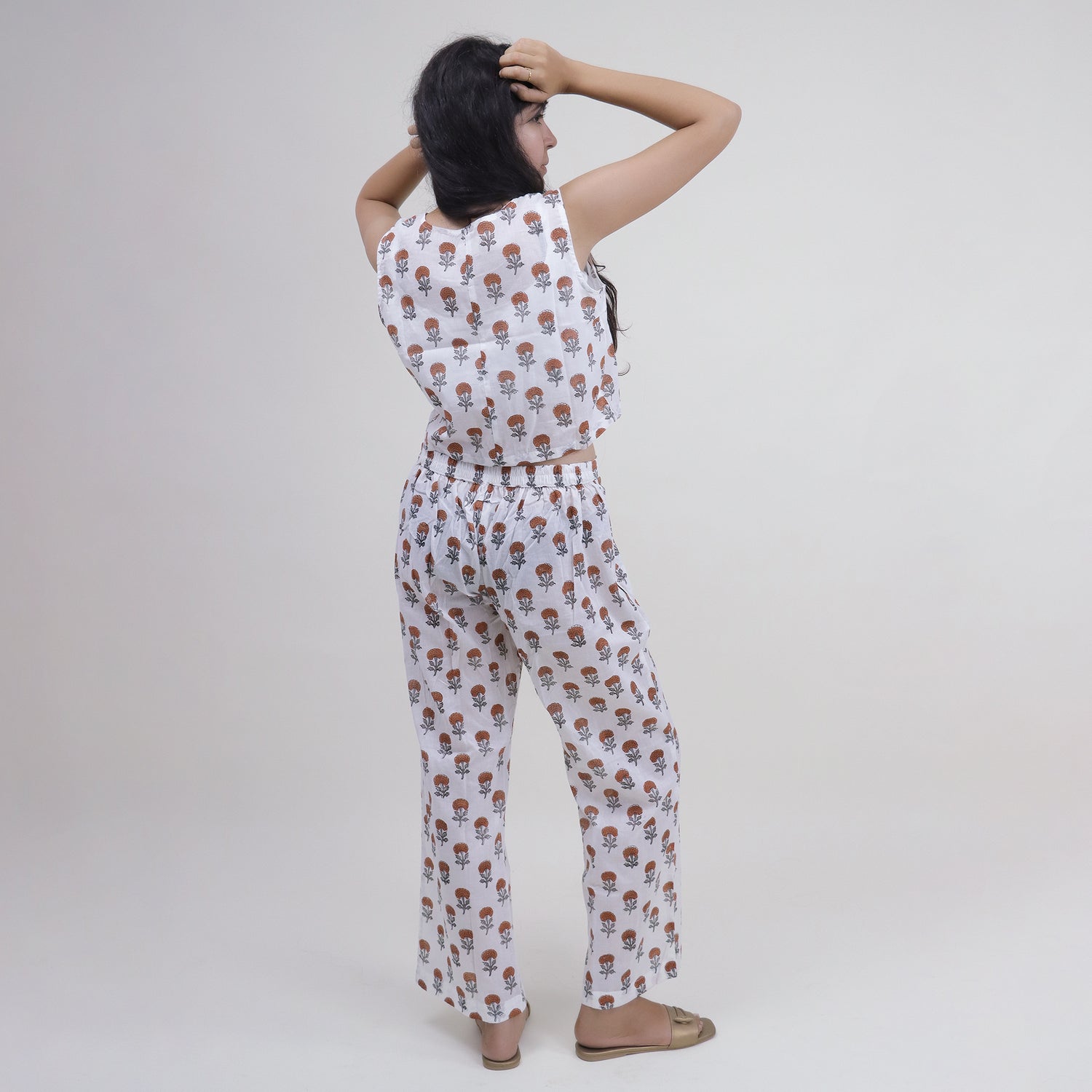 Indian Red Floral Women&