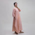 Solid Peach Color Indian Handmade Ladies Kaftan Dress