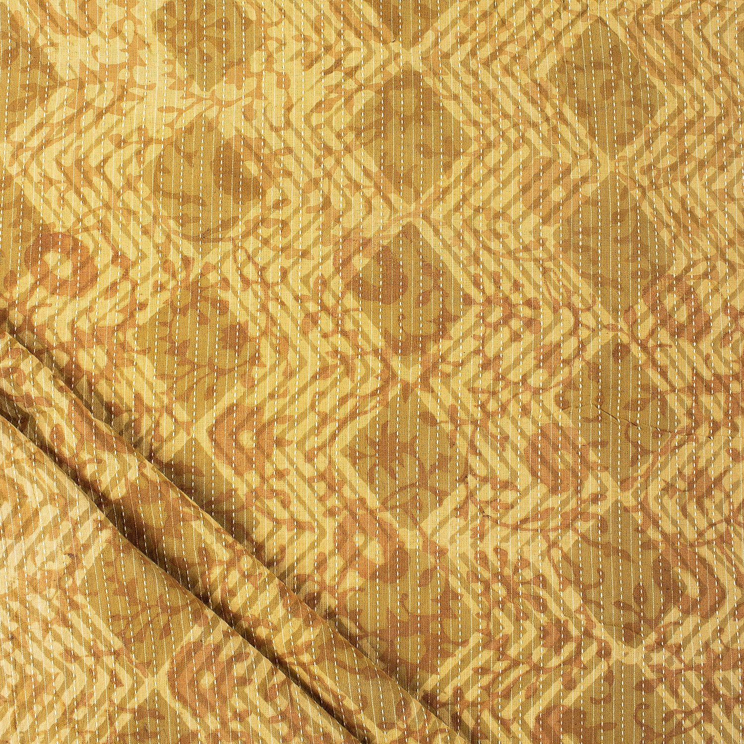 Ikat Hand Block Printed Dabu Cotton Material Fabric