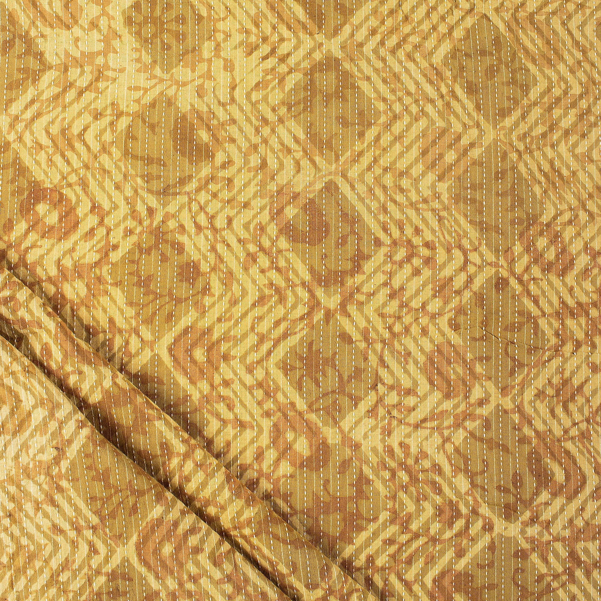 Ikat Hand Block Printed Dabu Cotton Material Fabric