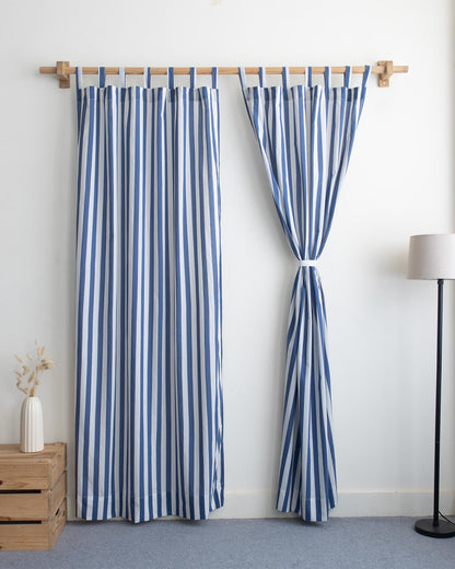 India Online Handcrafted Striped Printed Cotton Curtains