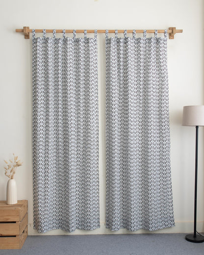 India Organic Cotton Block Printed Curtains for Home Decor