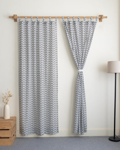 India Organic Cotton Block Printed Curtains for Home Decor