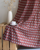 India Premium Booti Block Printed Cotton Curtains Online