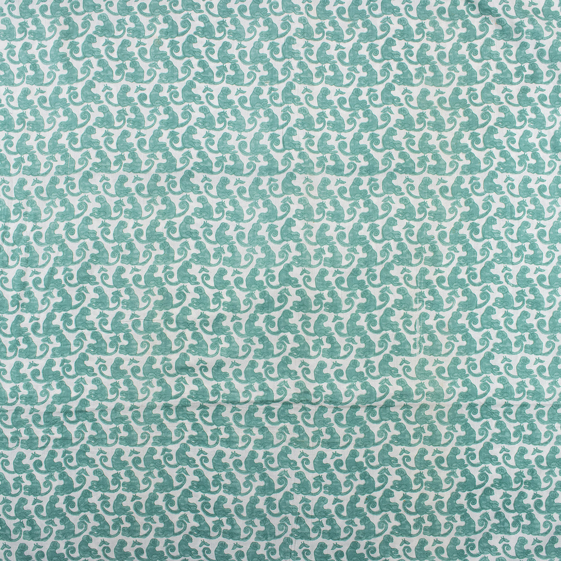 Indian Animal Block Print Fabric