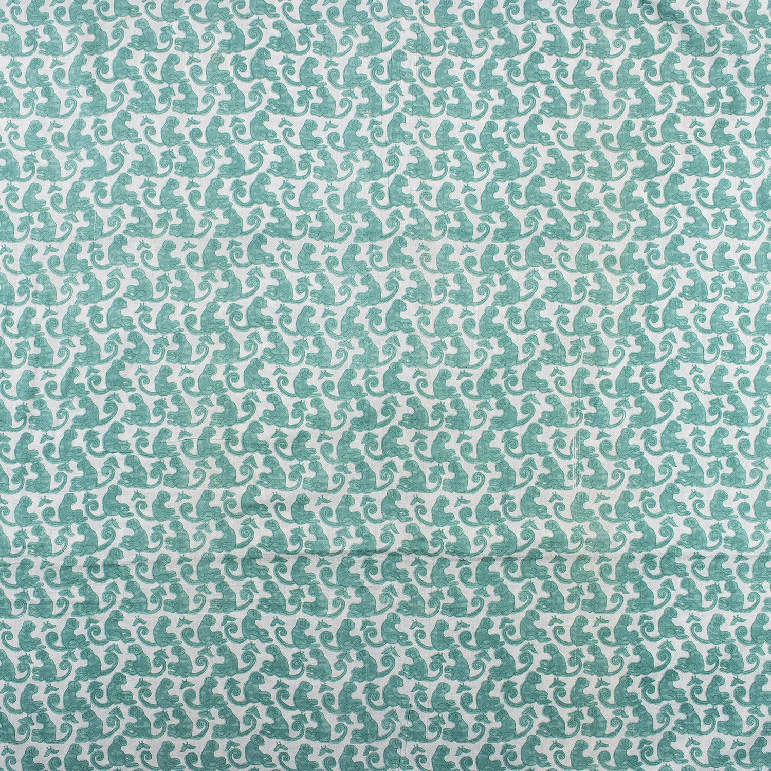 Indian Animal Block Print Fabric