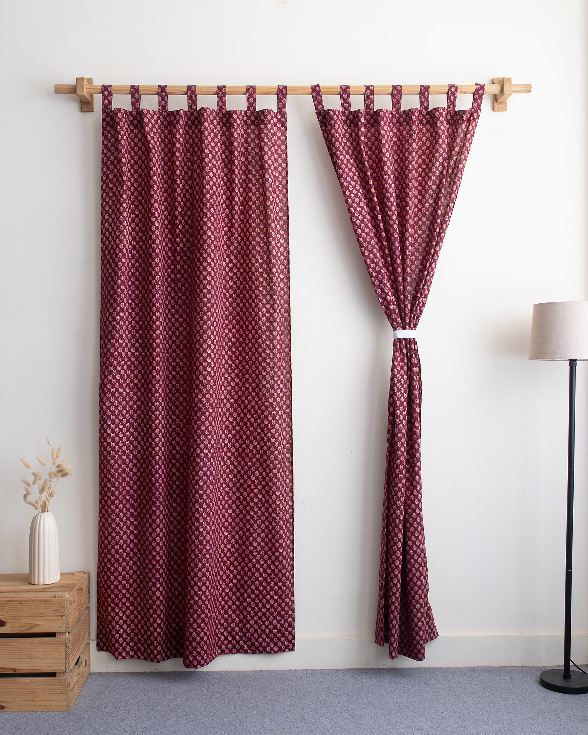 Indian Block Print Cotton Curtains Perfect for Home Decor
