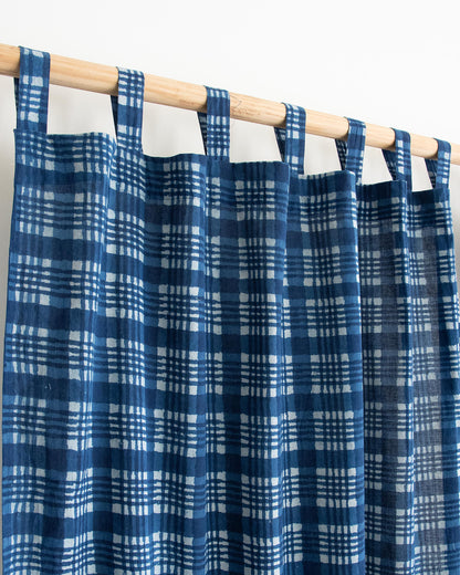 Indian Block Printed Cotton Curtains For Door