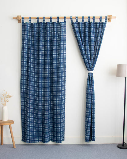 Indian Block Printed Cotton Curtains For Door