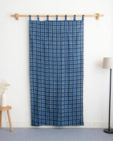 Indian Block Printed Cotton Curtains For Door