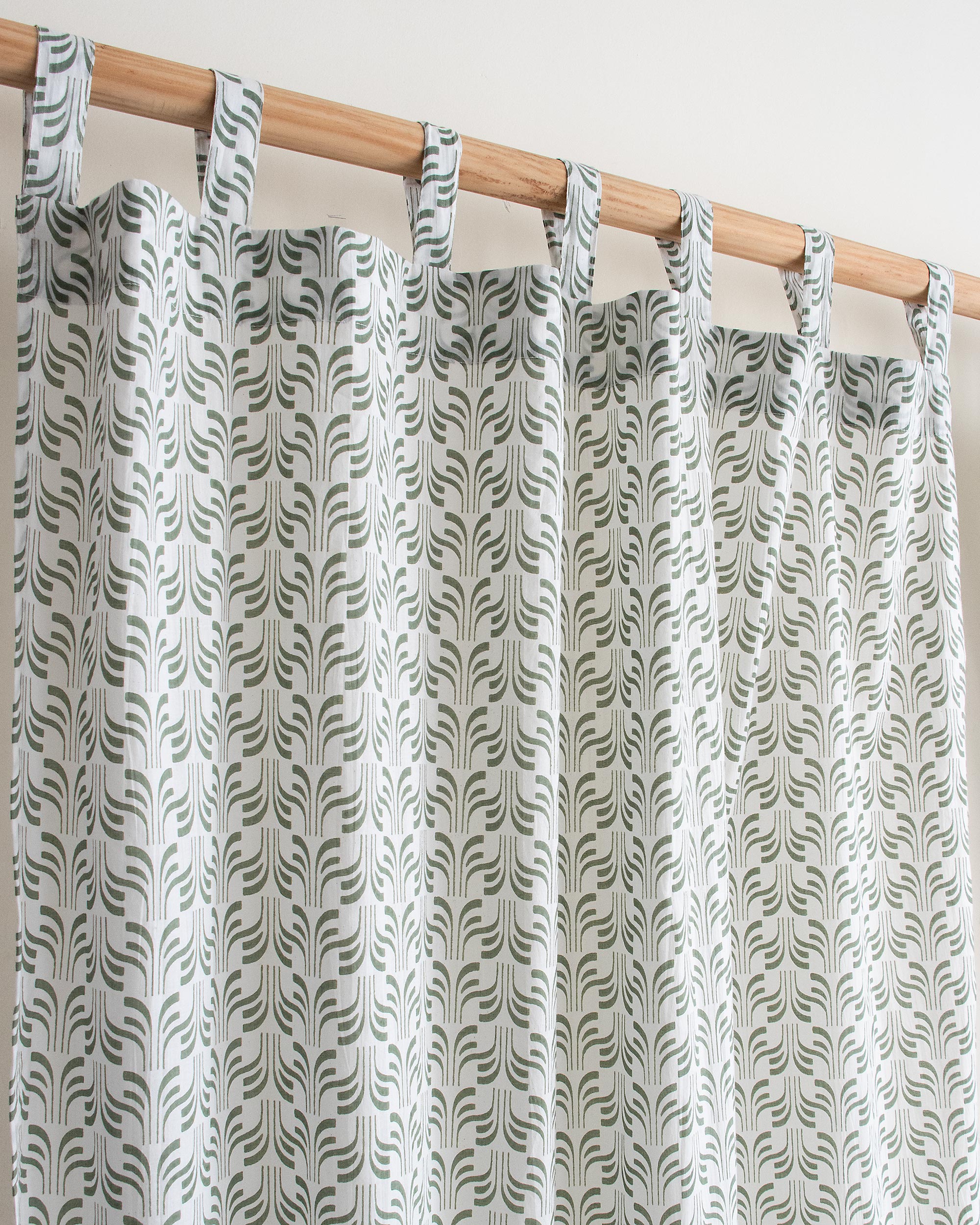 Indian Block Printed Cotton Curtains For Room Decor