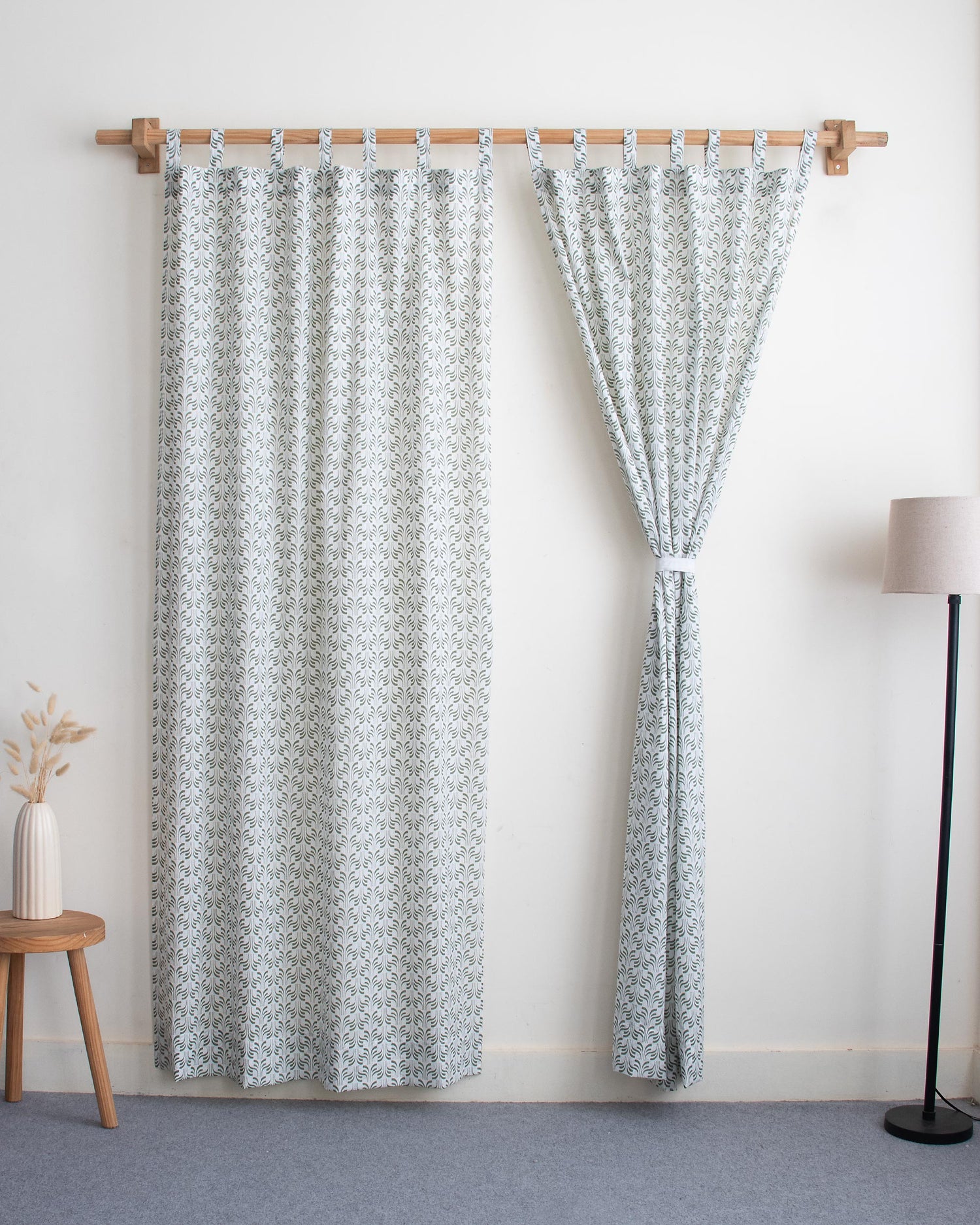 Indian Block Printed Cotton Curtains For Room Decor