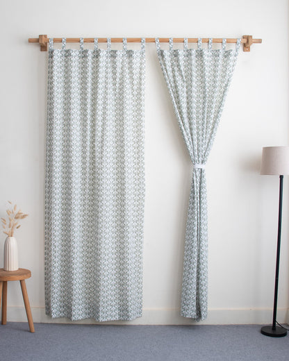 Indian Block Printed Cotton Curtains For Room Decor