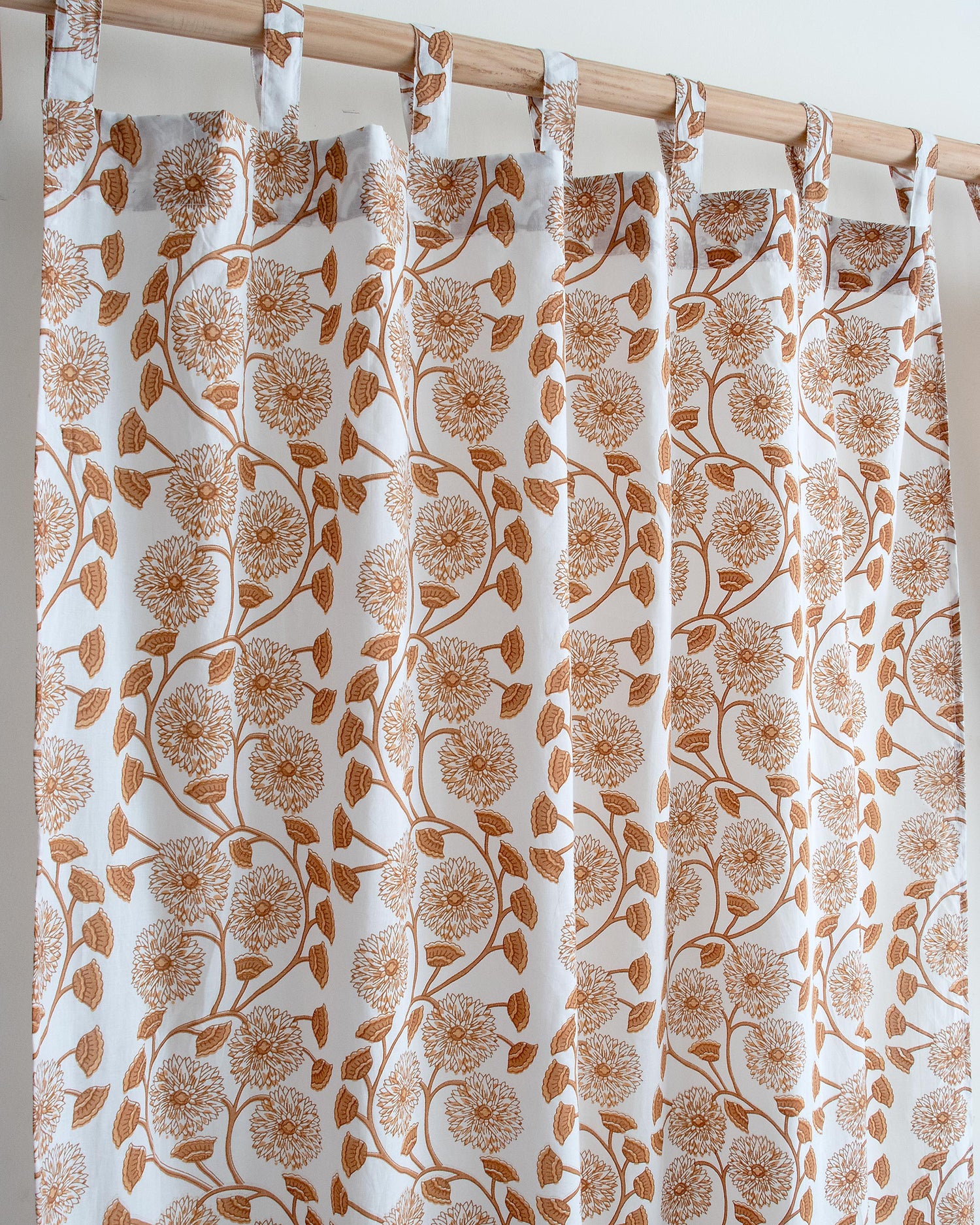  Indian Block Printed Cotton Curtains for Dining Room