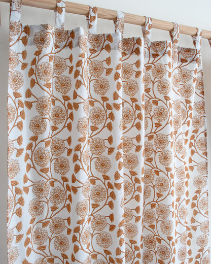  Indian Block Printed Cotton Curtains for Dining Room