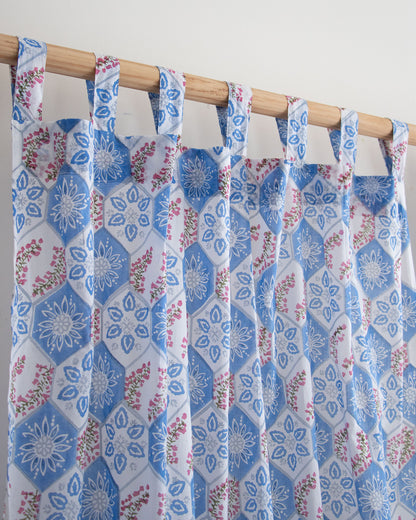 Indian Block Printed Curtains for Bedroom 