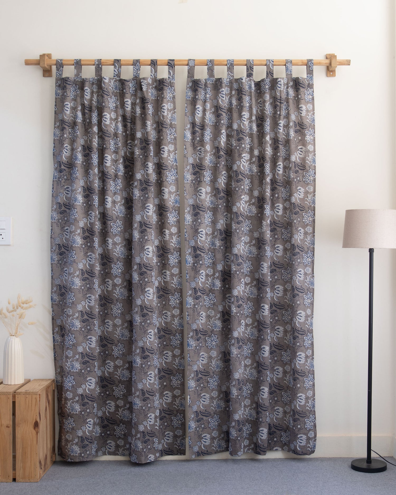Indian Block Printed Curtains for Bedroom Online