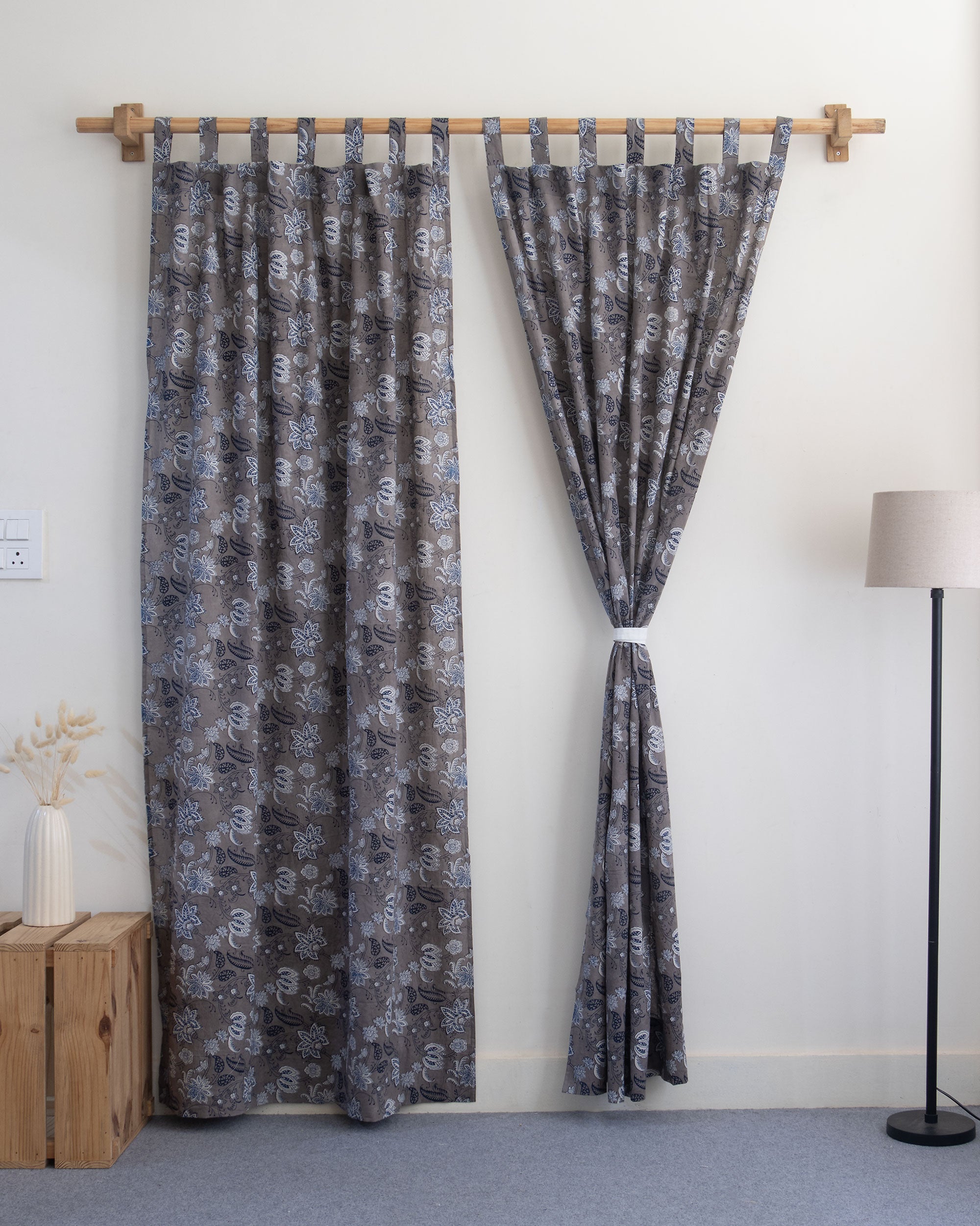 Indian Block Printed Curtains for Bedroom Online