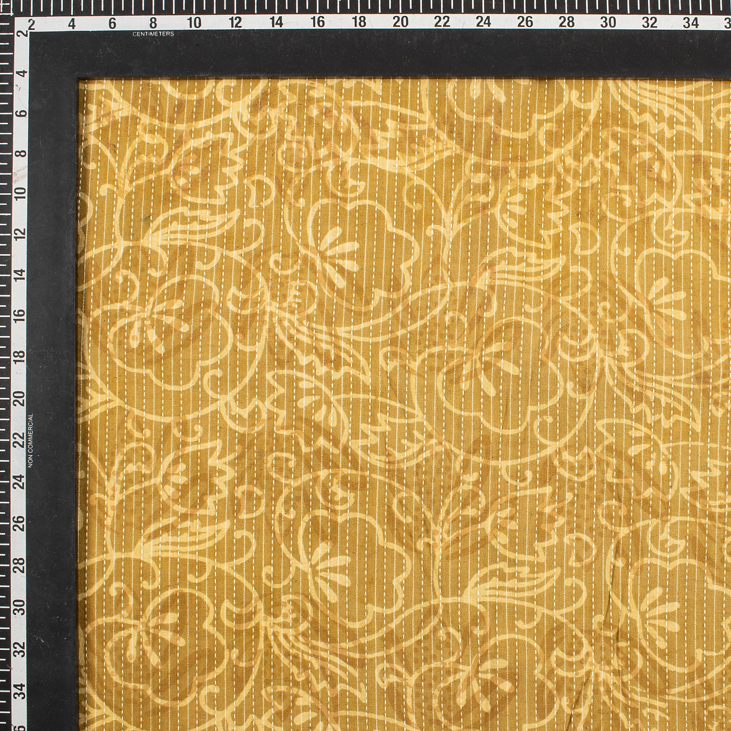 Indian Block Printed Handmade Dabu Kantha Fabric By The Yard