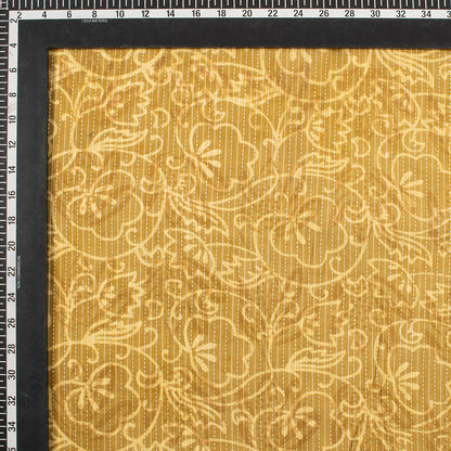 Indian Block Printed Handmade Dabu Kantha Fabric By The Yard